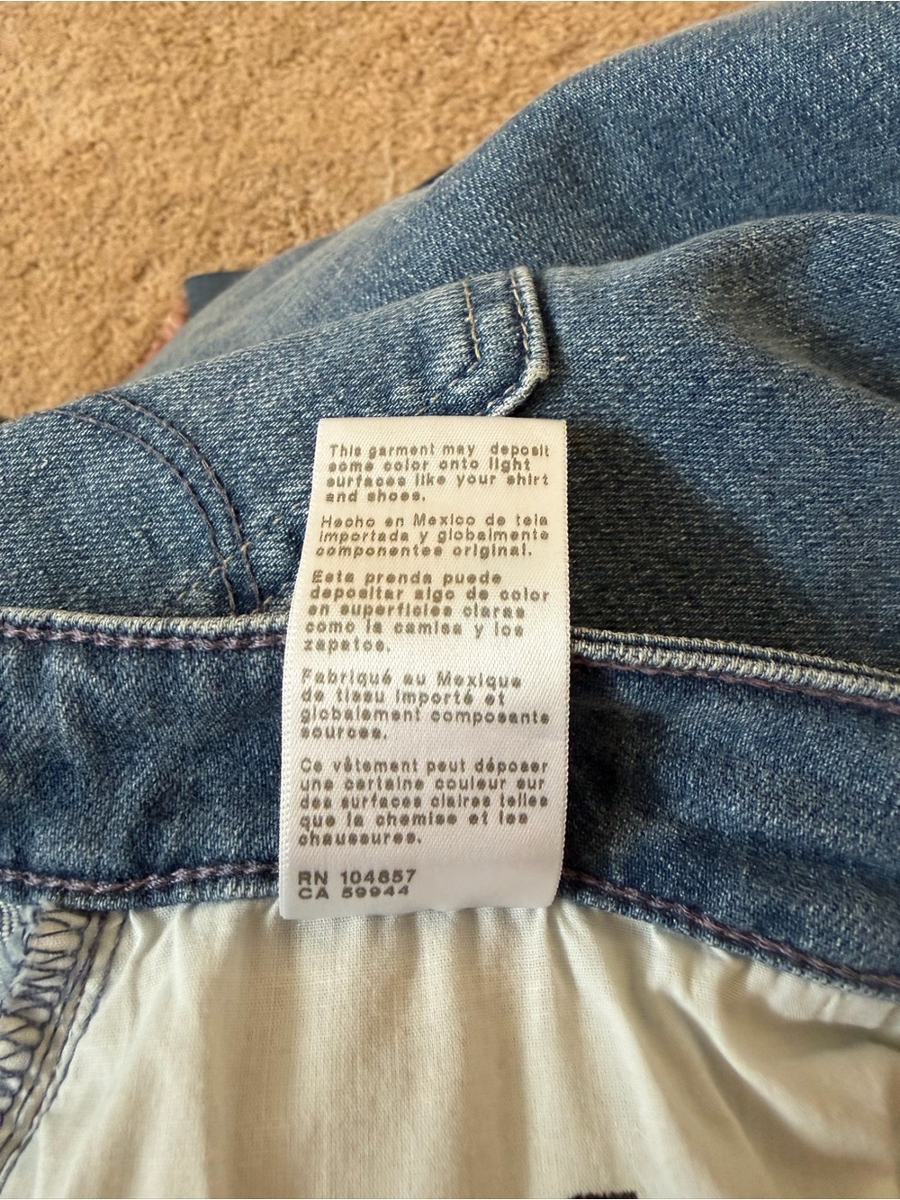 AG Saige Wide-Leg Crop Blue Denim Jeans - Picture 6 of 6